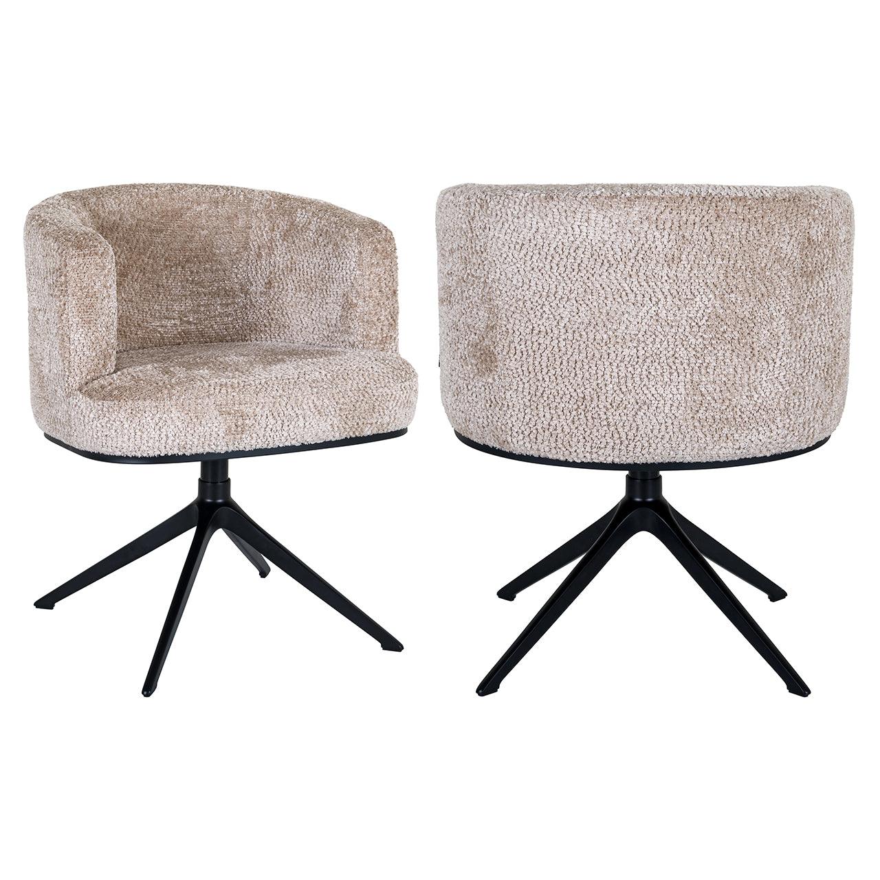 Richmond Interiors Dreh-Esszimmerstuhl Cheyenne | beige