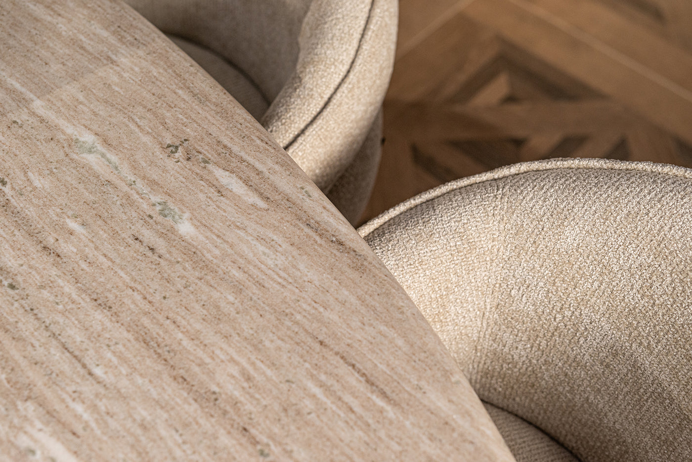 Richmond Interiors Dreh-Esszimmerstuhl Kayla | cream