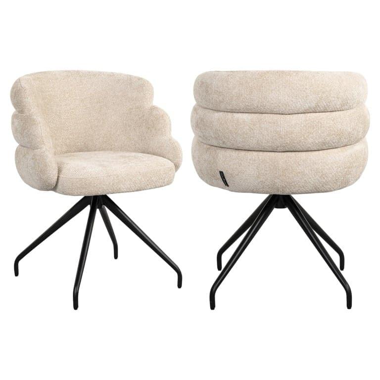 Richmond Interiors Dreh-Esszimmerstuhl Kayla | cream