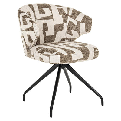 Richmond Interiors Dreh-Esszimmerstuhl Milly | gemustert