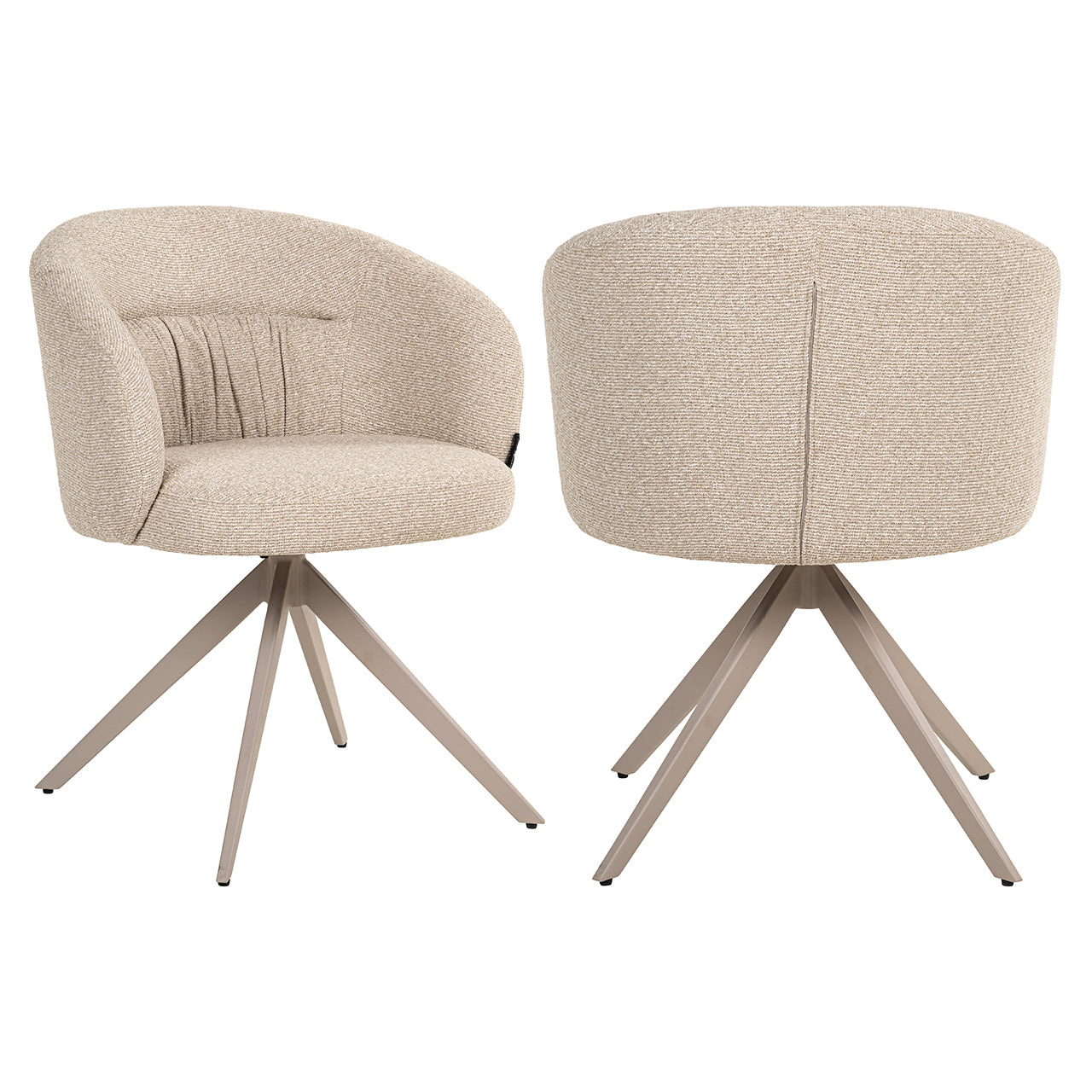 Richmond Interiors Dreh-Esszimmerstuhl Olivia | Cremé