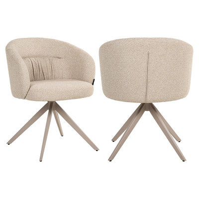 Richmond Interiors Dreh-Esszimmerstuhl Olivia | Cremé