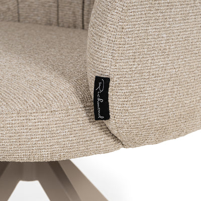 Richmond Interiors Dreh-Esszimmerstuhl Olivia | Cremé