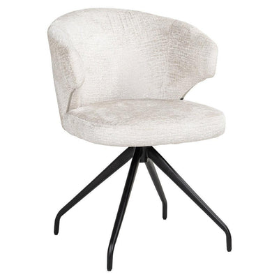Richmond Interiors Drehbarer Esszimmerstuhl Milly | Creme