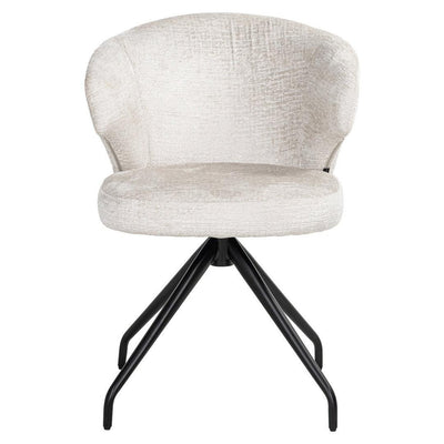 Richmond Interiors Drehbarer Esszimmerstuhl Milly | Creme