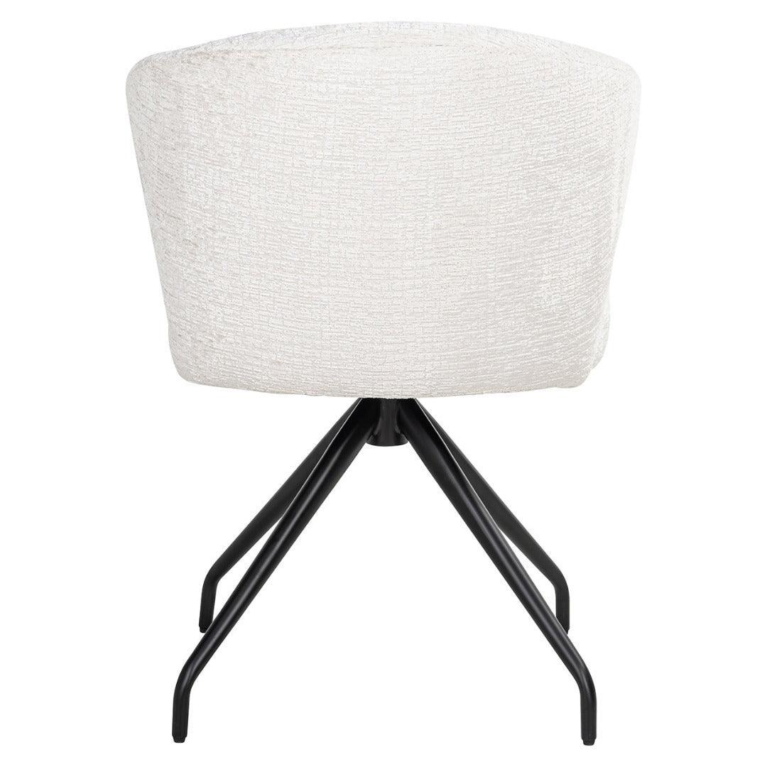 Richmond Interiors Drehbarer Esszimmerstuhl Milly | Creme