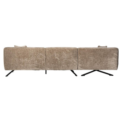 Richmond Interiors Ecksofa Donovan 3 Sitzer mit Lounge links | Chenille Taupe