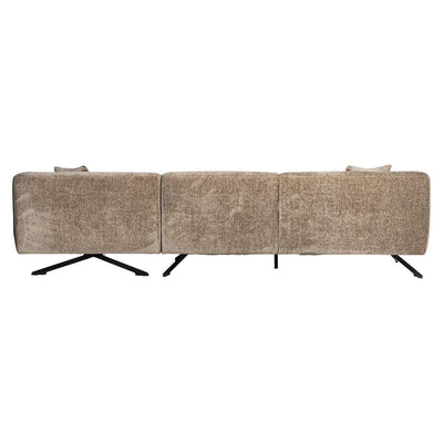 Richmond Interiors Ecksofa Donovan 3 Sitzer mit Lounge rechts | Chenille Taupe