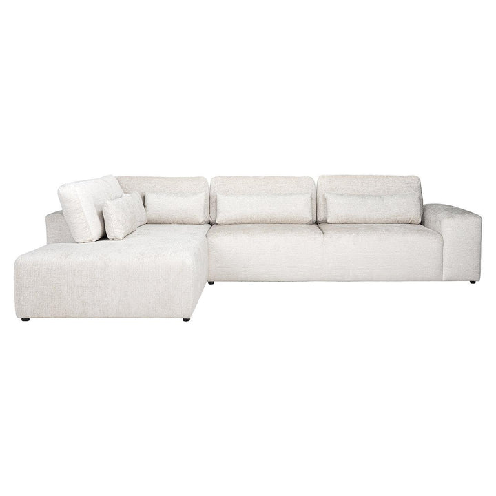 Richmond Interiors Ecksofa Lund 3 Sitzer mit Lounge links | cream