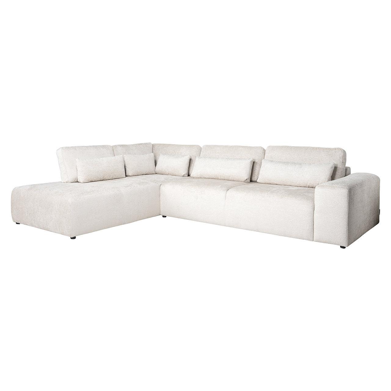 Richmond Interiors Ecksofa Lund 3 Sitzer mit Lounge links | cream