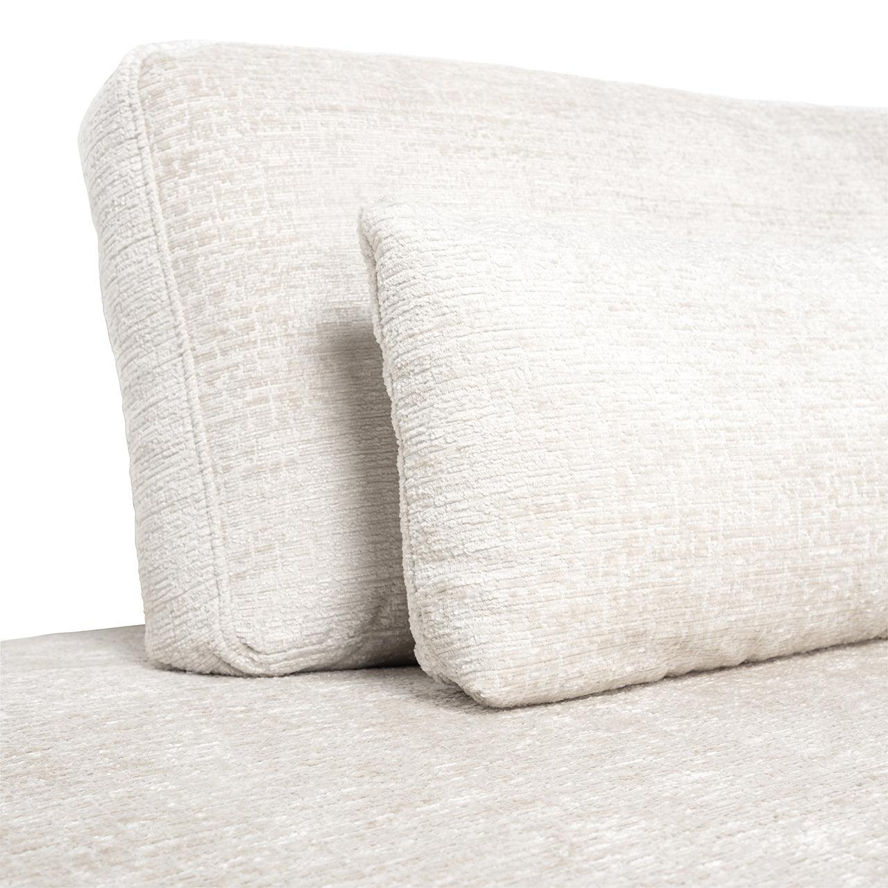 Richmond Interiors Ecksofa Lund 3 Sitzer mit Lounge links | cream