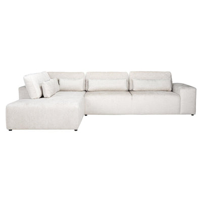 Richmond Interiors Ecksofa Lund 3 Sitzer mit Lounge links | cream