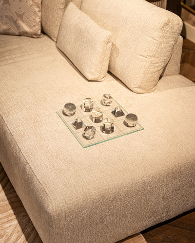 Richmond Interiors Ecksofa Lund 3 Sitzer mit Lounge rechts | cream