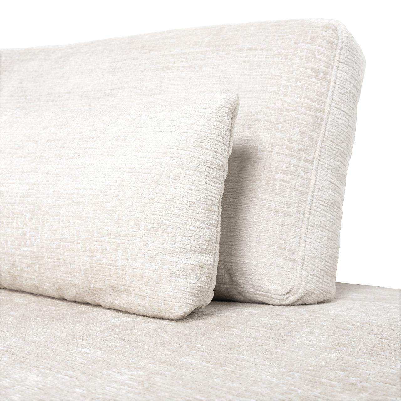 Richmond Interiors Ecksofa Lund 3 Sitzer mit Lounge rechts | cream