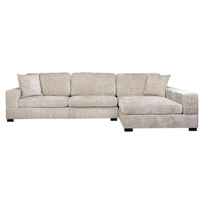 Richmond Interiors Ecksofa Pasha 3 Sitzer mit Lounge Rechts | pearl