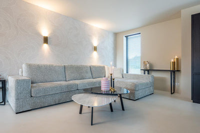 Richmond Interiors Ecksofa Pasha 3 Sitzer mit Lounge Rechts | pearl