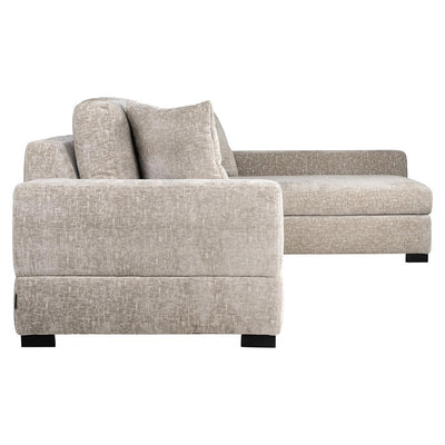 Richmond Interiors Ecksofa Pasha 3 Sitzer mit Lounge Rechts | pearl