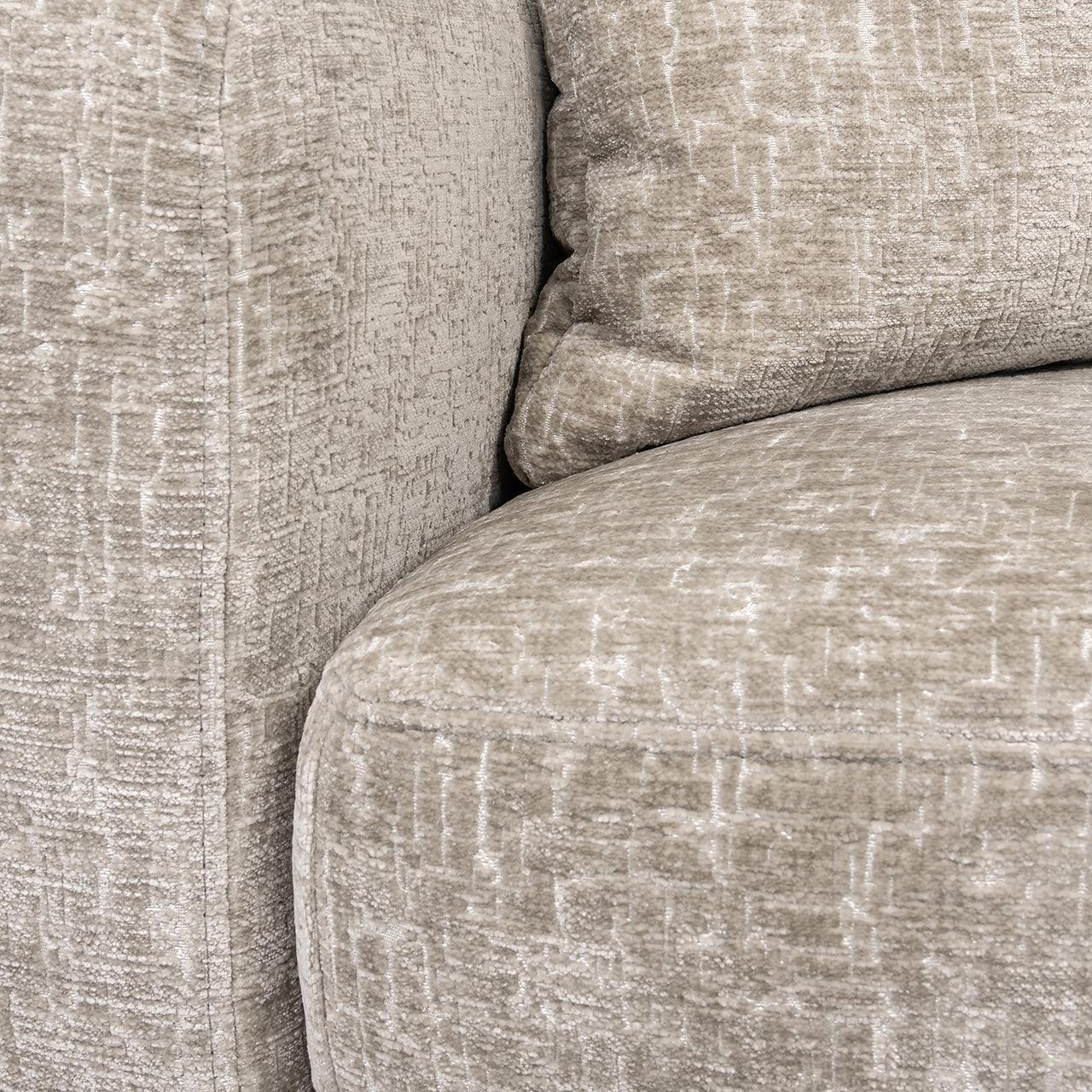 Richmond Interiors Ecksofa Pasha 3 Sitzer mit Lounge Rechts | pearl
