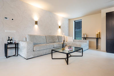 Richmond Interiors Ecksofa Pasha 3 Sitzer mit Lounge Rechts | pearl