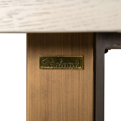 Richmond Interiors Esstisch Whitebone Brass | 235x100 cm