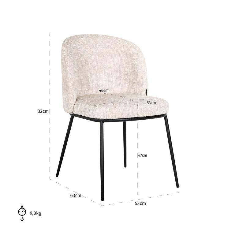 Richmond Interiors Esszimmerstuhl Elvi | Niagara 902 beige