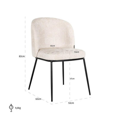 Richmond Interiors Esszimmerstuhl Elvi | Niagara 902 beige