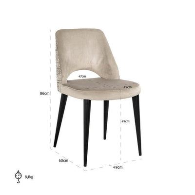 Richmond Interiors Esszimmerstuhl Tabitha | Nature