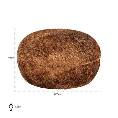 Richmond Interiors Hocker Jace | Cinnamon