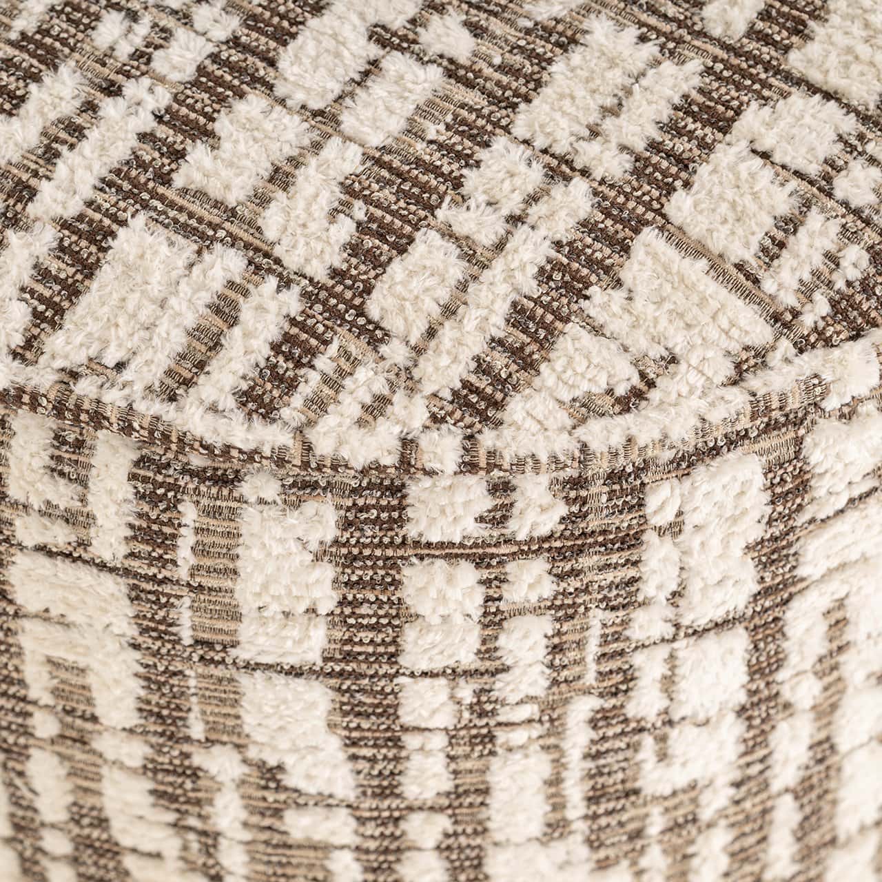 Richmond Interiors Hocker Lexie Cream | ø 45 cm
