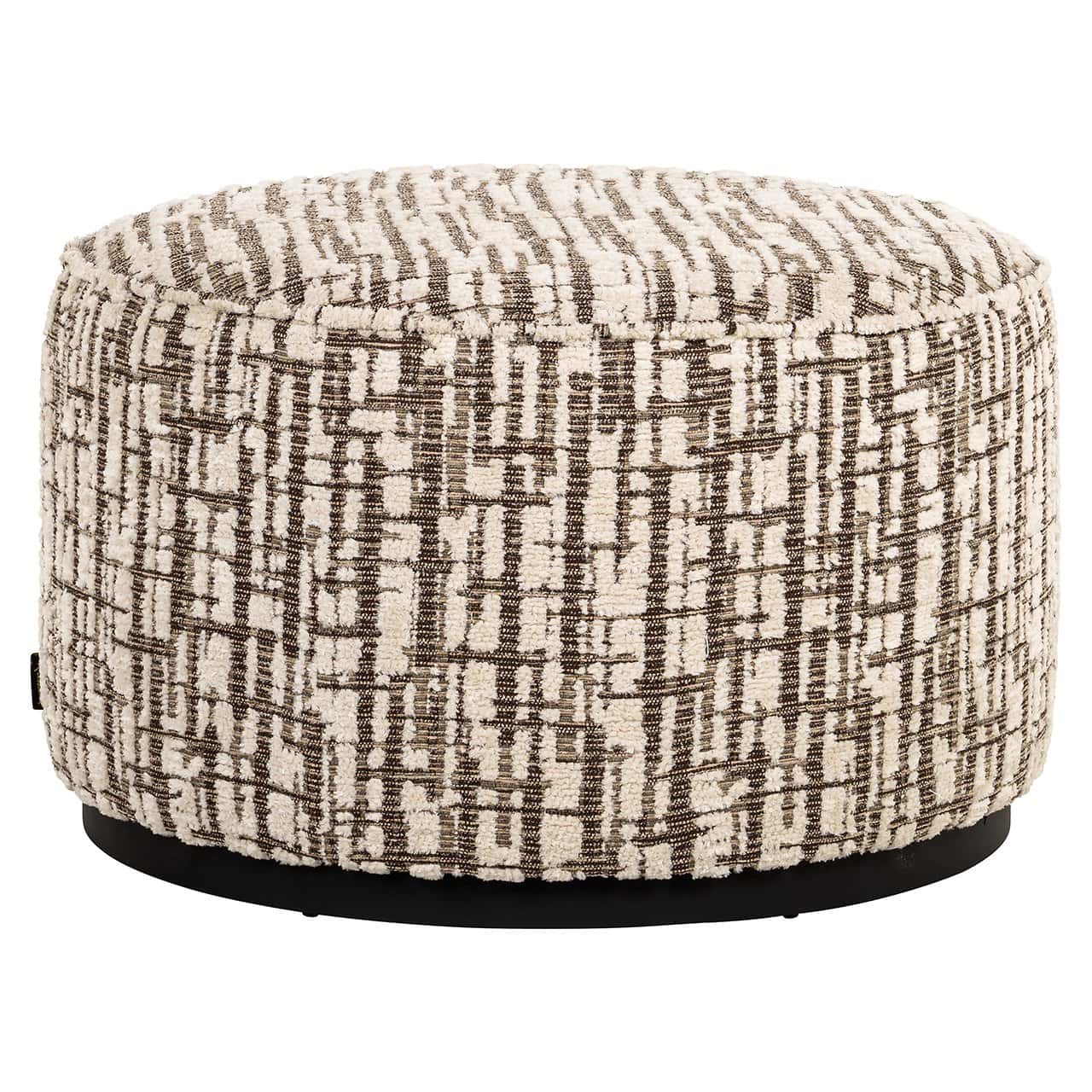 Richmond Interiors Hocker Lexie Cream | ø 70 cm