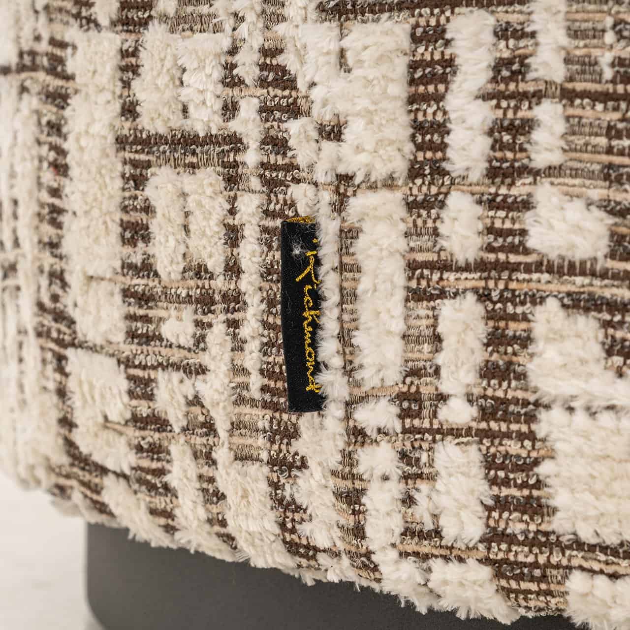 Richmond Interiors Hocker Lexie Cream | ø 70 cm