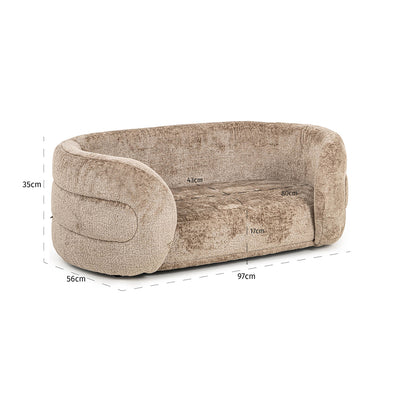 Richmond Interiors Hundekörbchen Bingo | Taupe