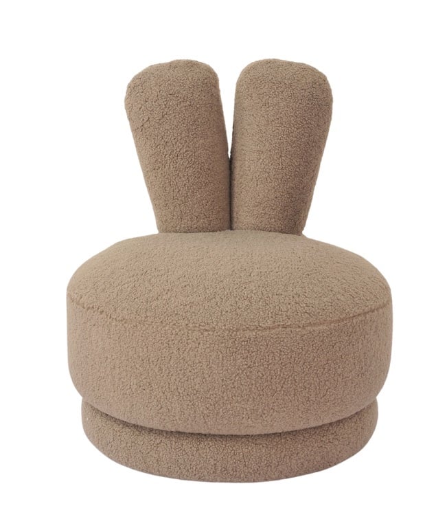 Richmond Interiors Kinder Teddy-Drehsessel Bunny | taupe