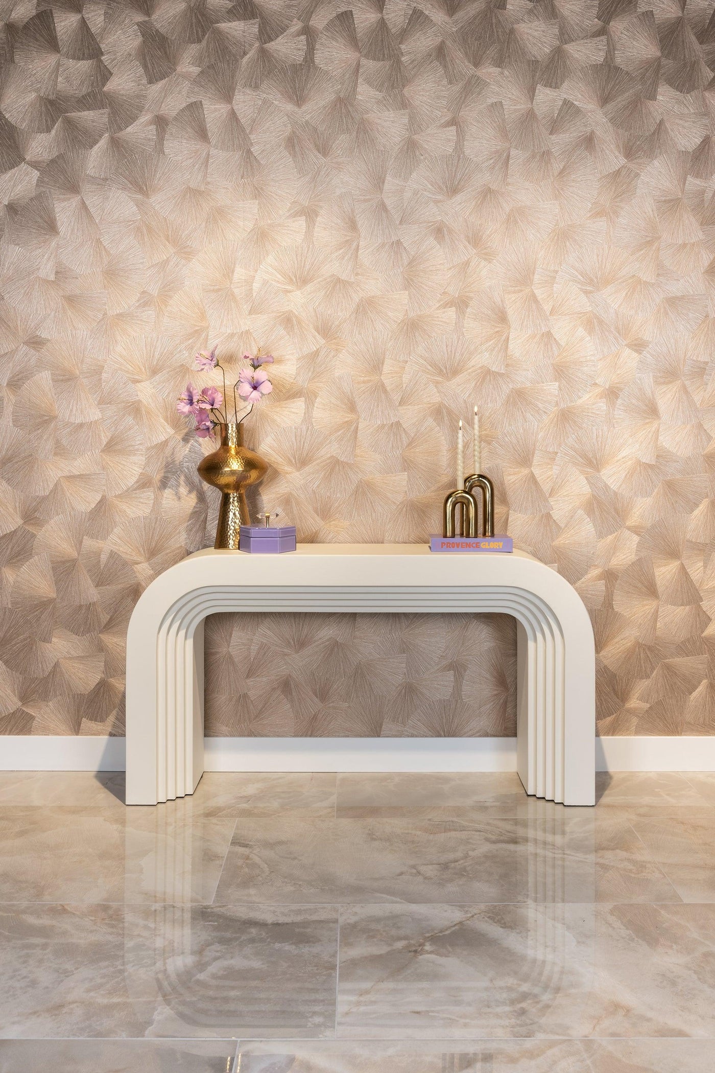 Richmond Interiors Konsolentisch Rainbow Bloomstone | weiß