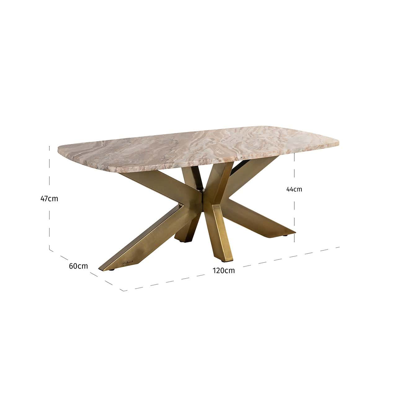 Richmond Interiors Marmor-Couchtisch Bottega