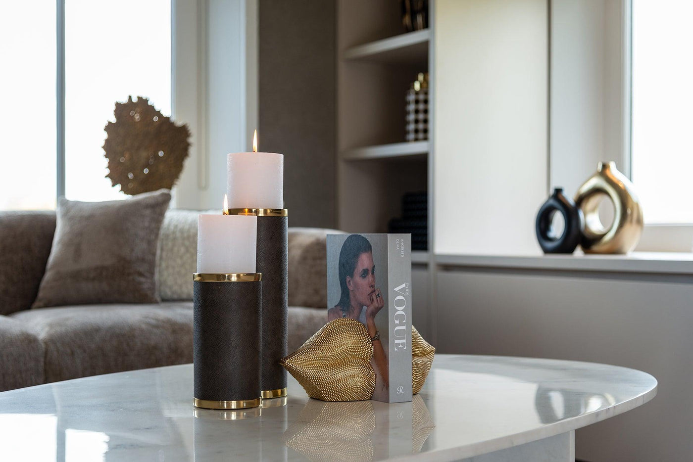 Richmond Interiors Marmor-Couchtisch Brandon | Weiß