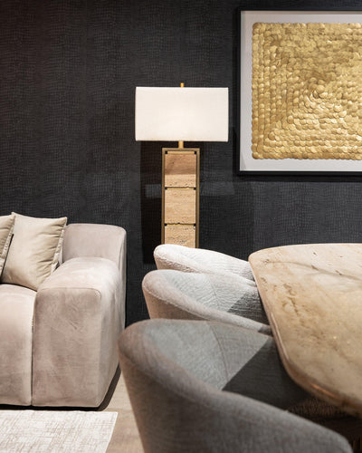 Richmond Interiors Marmor-Stehlampe Meyra