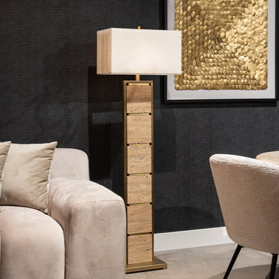 Richmond Interiors Marmor-Stehlampe Meyra