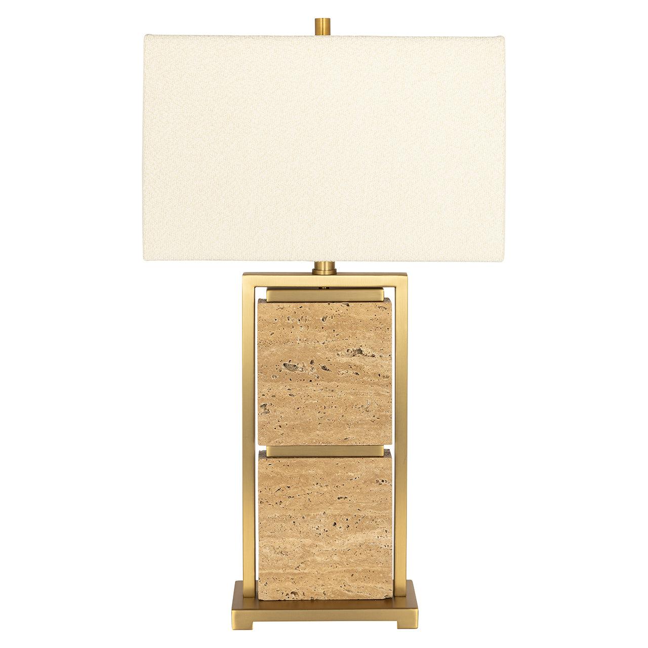Richmond Interiors Marmor-Tischlampe Meyra