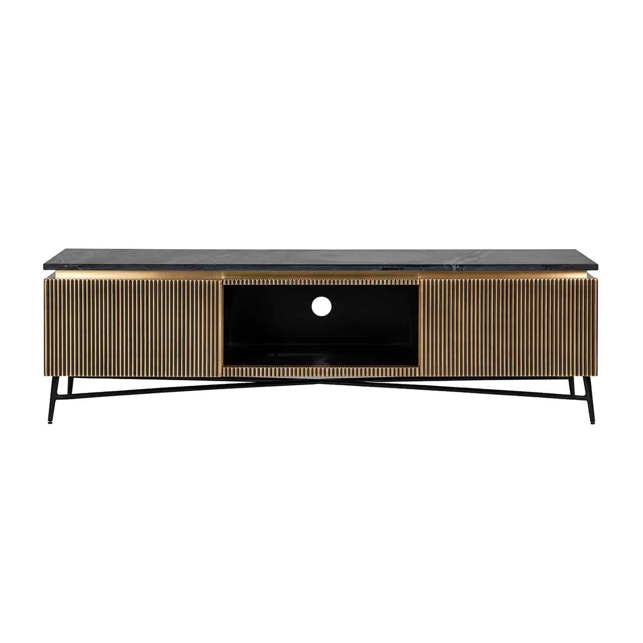 Richmond Interiors Marmor TV Lowboard Ironville | 2-türig