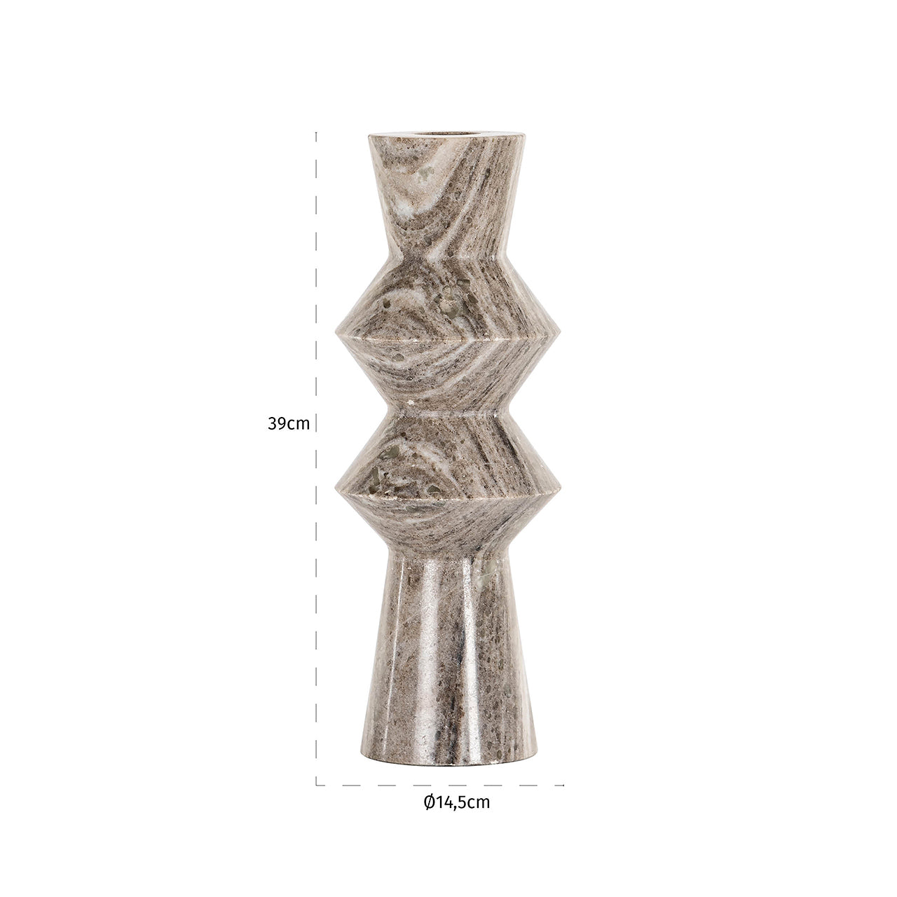 Richmond Interiors Marmor-Vase Siem | beige