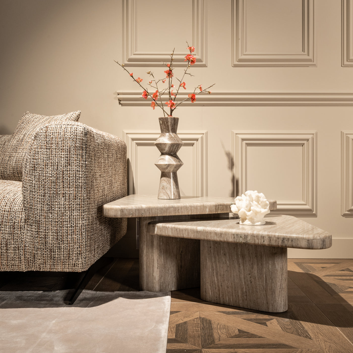 Richmond Interiors Marmor-Vase Siem | beige