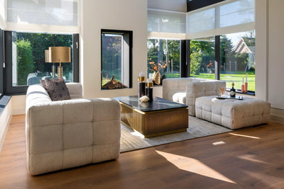 Richmond Interiors Ottomane Hocker Merrol | Cremé