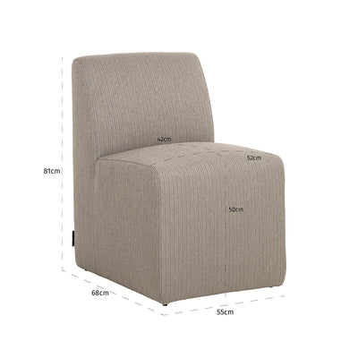 Richmond Interiors Outdoor Stuhl Riva | taupe