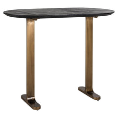 Richmond Interiors Ovaler Bartisch Revelin | Schwarz-Gold