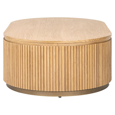 Richmond Interiors Ovaler Couchtisch Belfort | Natural oak
