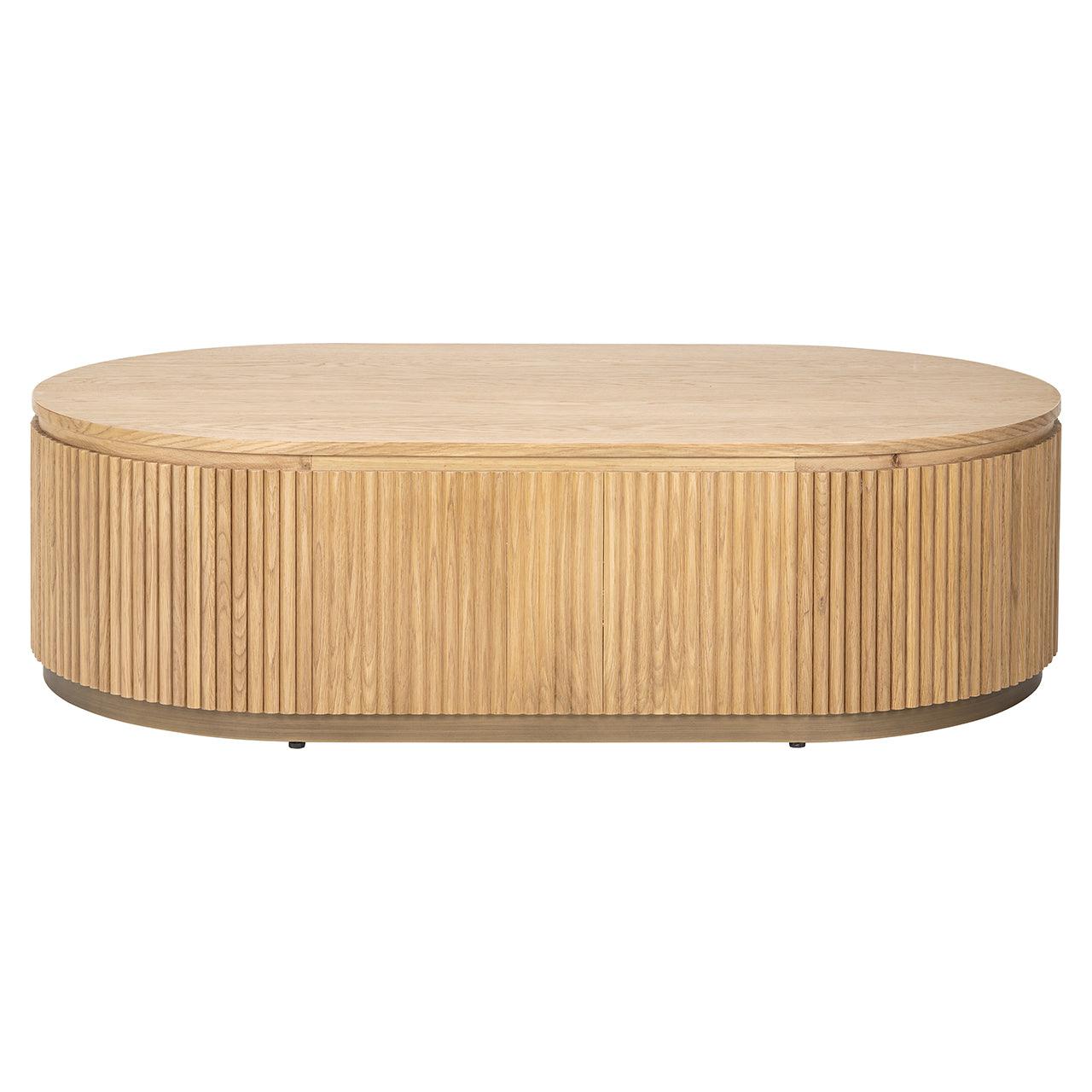 Richmond Interiors Ovaler Couchtisch Belfort | Natural oak