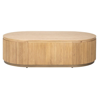 Richmond Interiors Ovaler Couchtisch Belfort | Natural oak