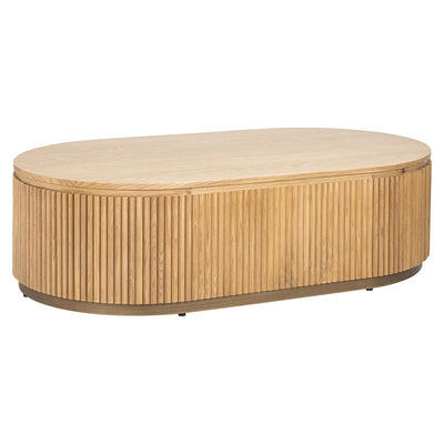 Richmond Interiors Ovaler Couchtisch Belfort | Natural oak