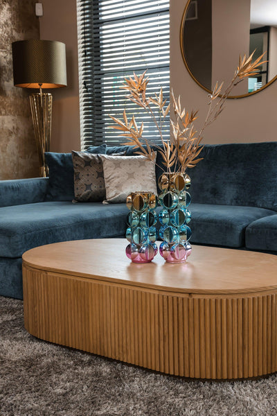 Richmond Interiors Ovaler Couchtisch Belfort | Natural oak
